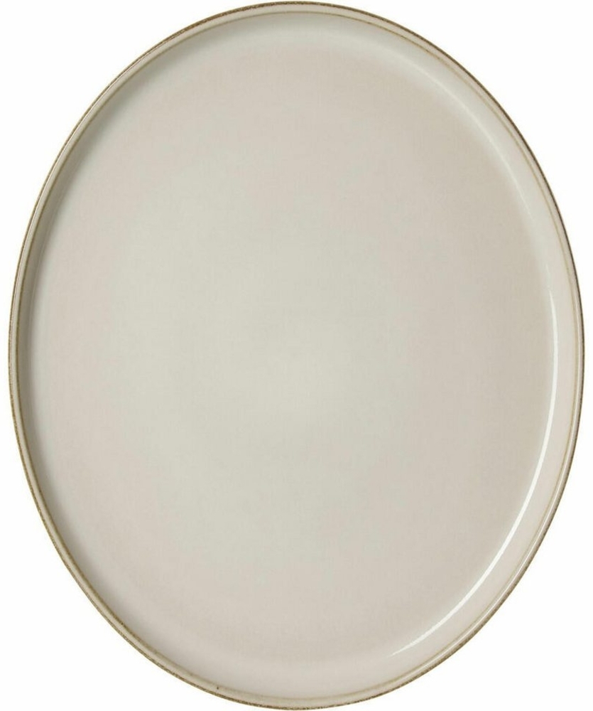 Ritzenhoff & Breker Servierplatte Olivia oval Beige 29.5x25 cm, Steingut Bild 1