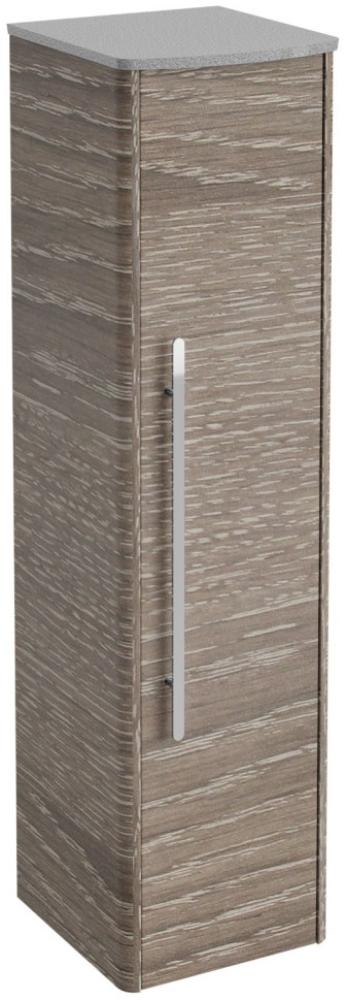 Lanzet CLASSICO Midischrank, Dunkelbraun/Grau-Metallic, rechts Bild 1