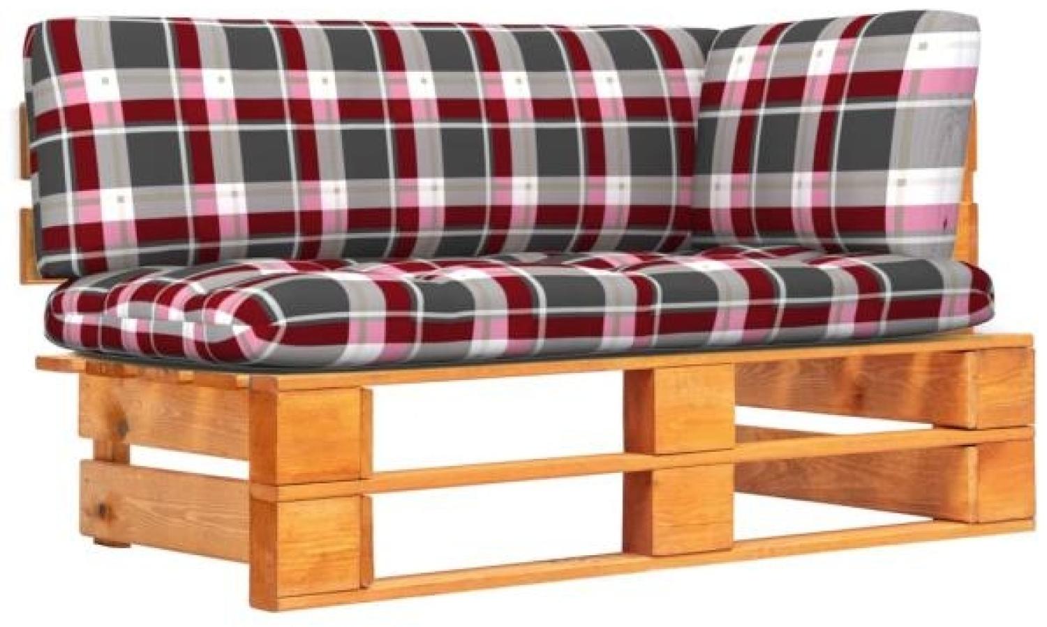 vidaXL Garten-Ecksofa aus Paletten Honigbraun Kiefernholz Imprägniert 3066601 Bild 1