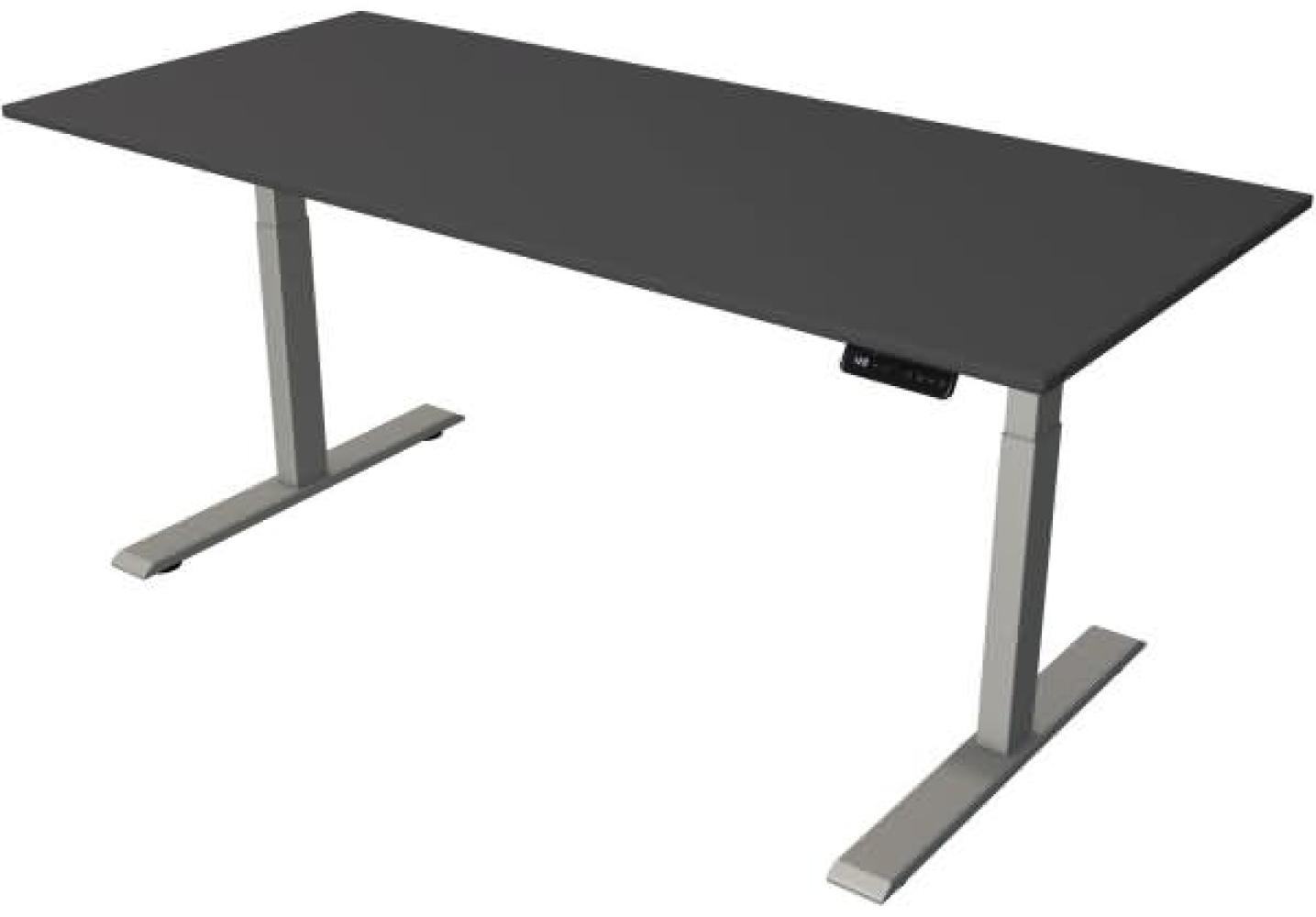 Kerkmann Steh-/Sitztisch Move 2 elektrisch Fuß silber 180x80x63-127cm Bild 1