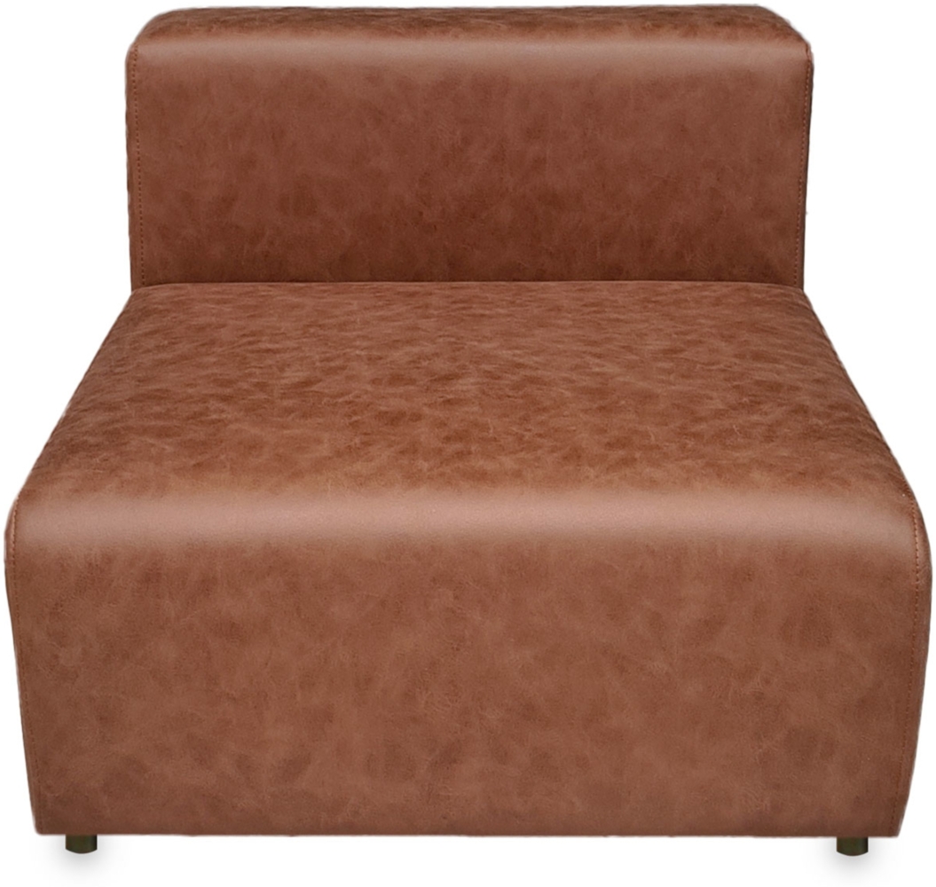 Sofa-Modul Suldal Sitzelement Wildlederimitat Hellbraun [en. casa] Bild 1