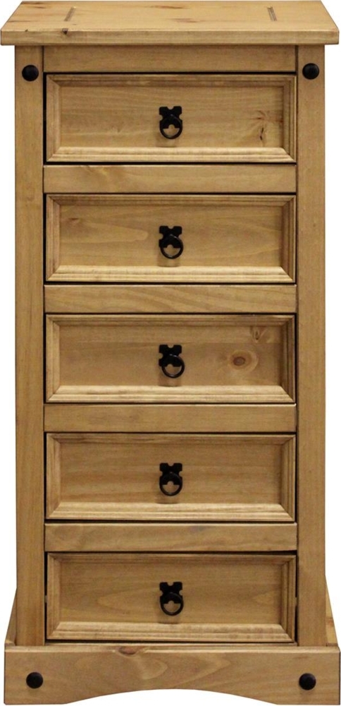 Kommode 53 x 109 x 39 cm Kiefer Natur Bild 1