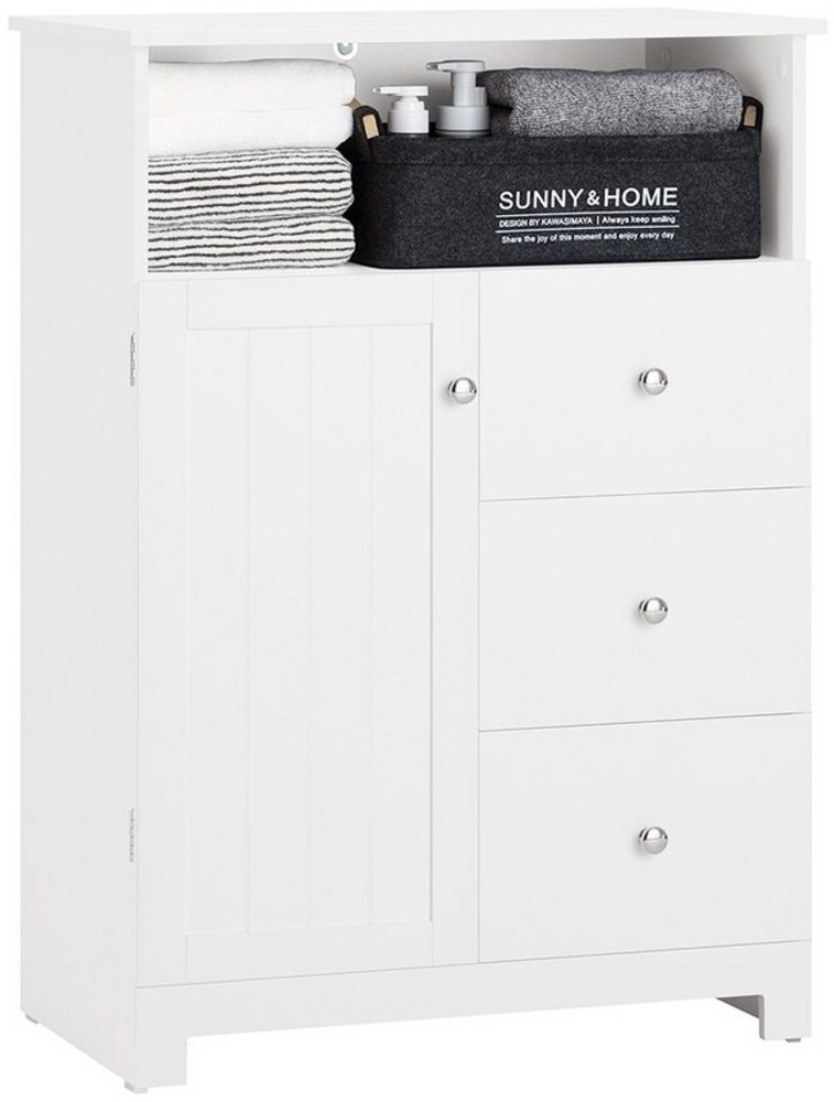 SoBuy Badkommode BZR107, Badschrank Flurschrank Badezimmerschrank Aufbewahrungsschrank Bild 1