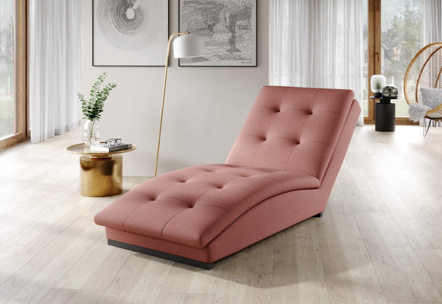 ELTAP 'Doro' Chaiselongue, 170 x 85 x 95 cm, Rosa Bild 1