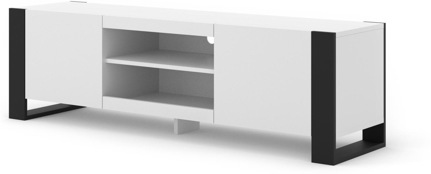 TV-Schrank MONDI 158 cm weiß matt Bild 1