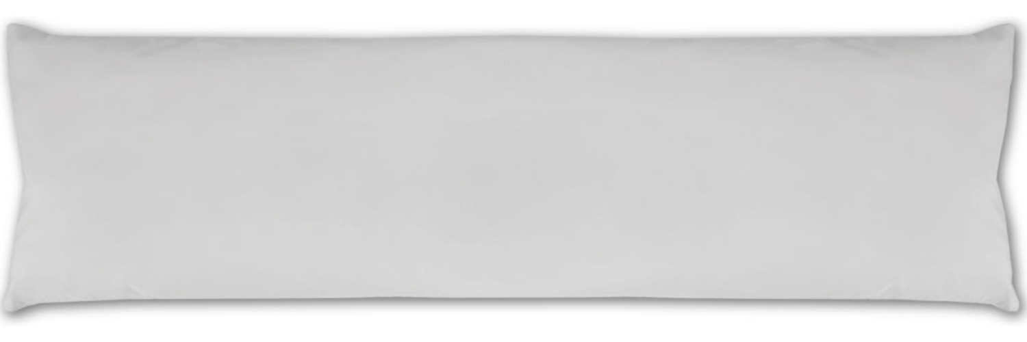 Seitenschläfer Kissenhülle Kissenfüllung Körperkissen, bequem und anschmiegsam in vielen verschiedenen Farben erhältlich (ca. 40x140cm / hellgrau - silbergrau) Bild 1