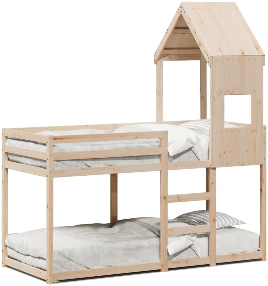 vidaXL Etagenbett ohne Matratze 90x190 cm Massivholz Kiefer 3282005 Bild 1