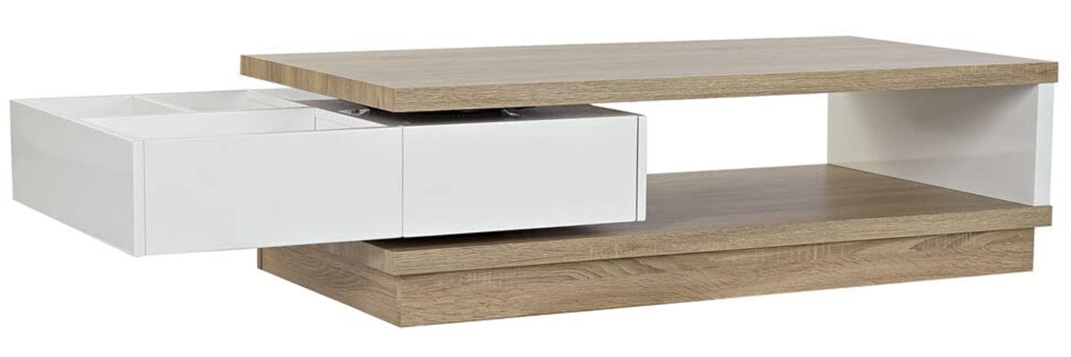 DKD Home Decor Couchtisch, Weiß/Dunkelgrau meliert, Estándar Bild 1