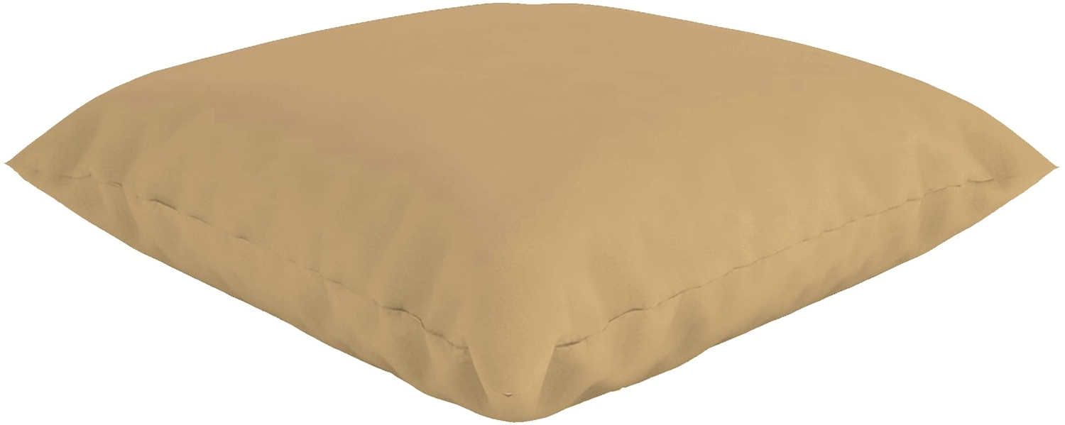 Federkissen mit Bezug - 80x80 cm - Sand Bild 1