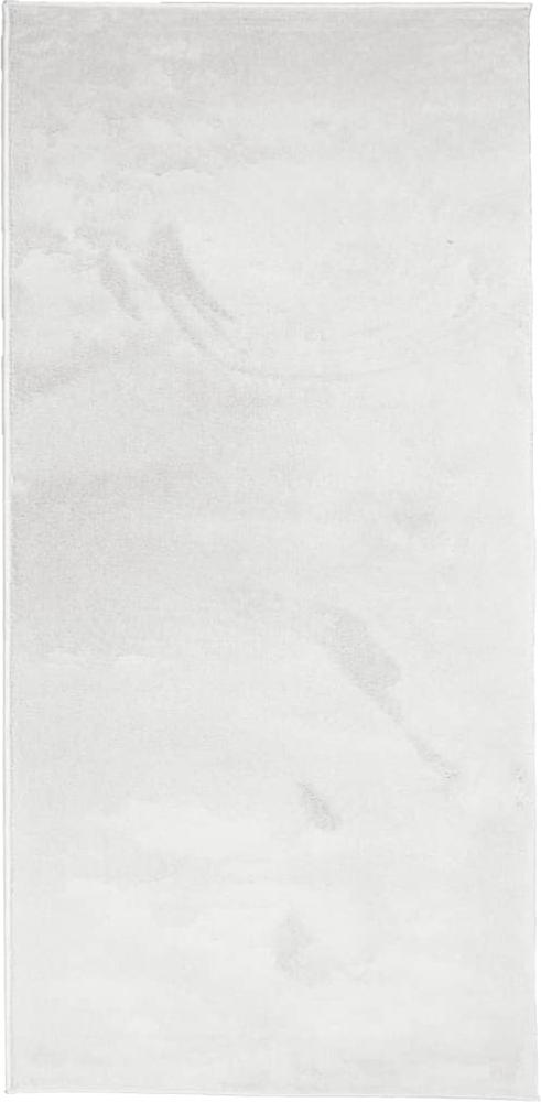 vidaXL Teppich OVIEDO Kurzflor Grau 100x200 cm 375532 Bild 1