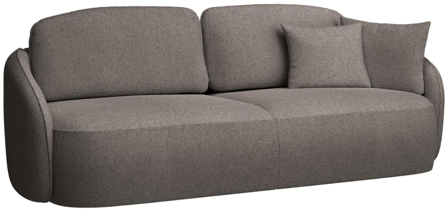 Selsey Savoy - 3-Sitzer Sofa mit Schlaffunktion und Chenille-Bezug, hellbraun Bild 1