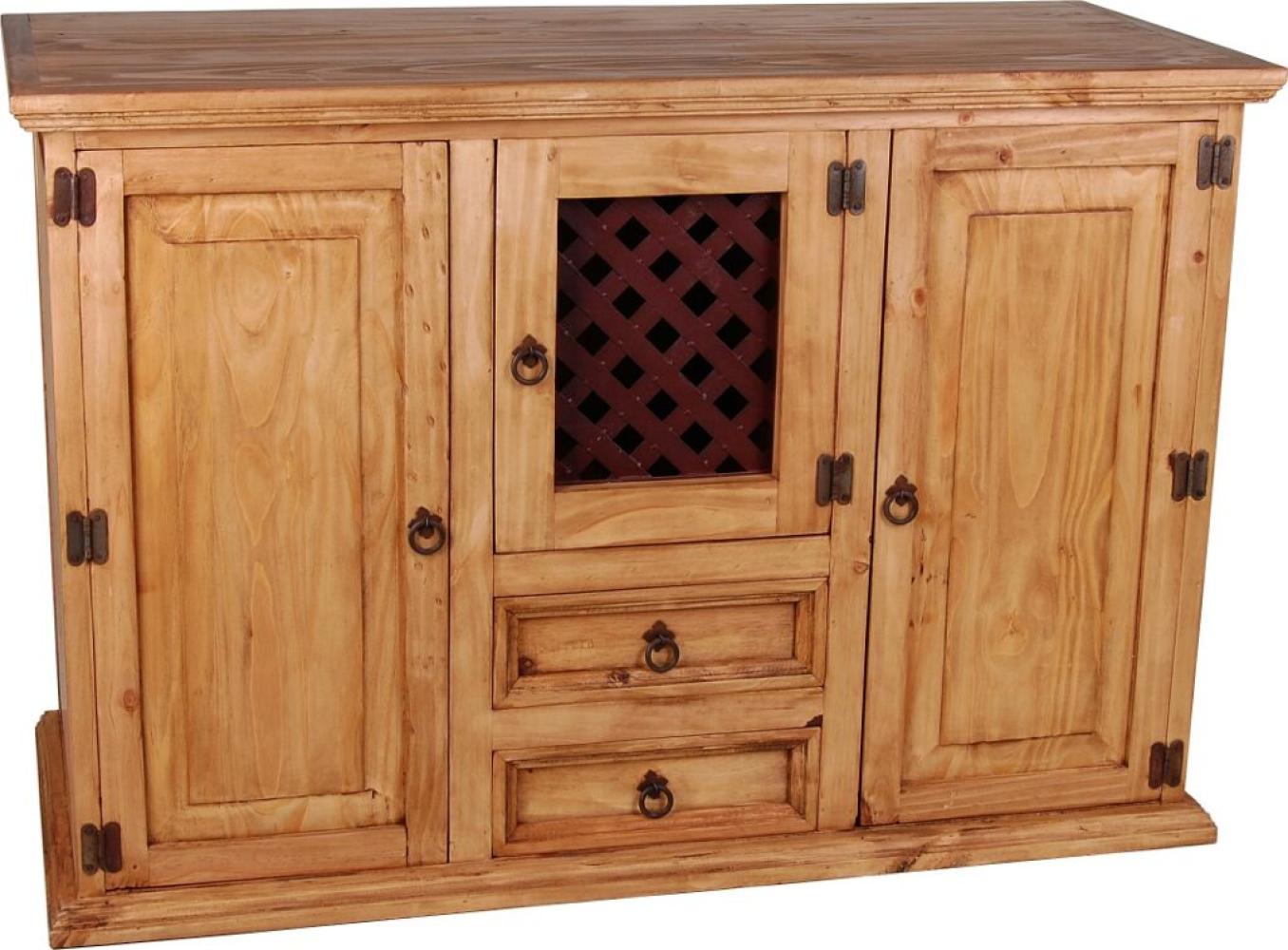 MiaMöbel Mexico Sideboard Massivholz Pinie Landhaus Mexiko Möbel Mexikanisch Bild 1
