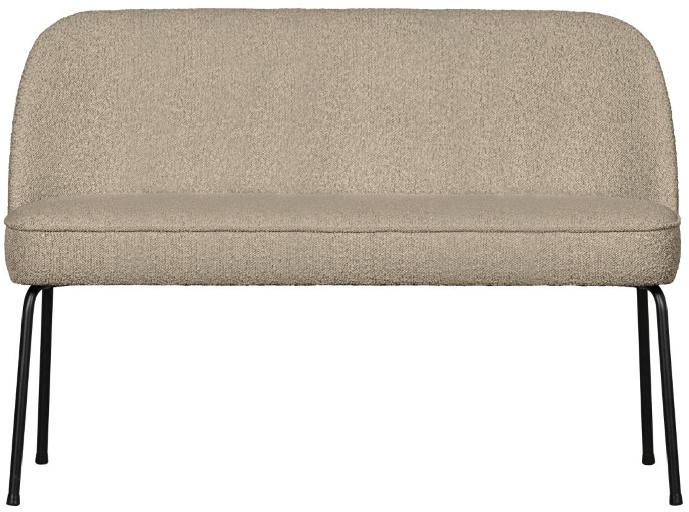 BePureHome Sitzbank Vogue aus Boucle-Stoff, Beige, 120x59x83 cm Bild 1