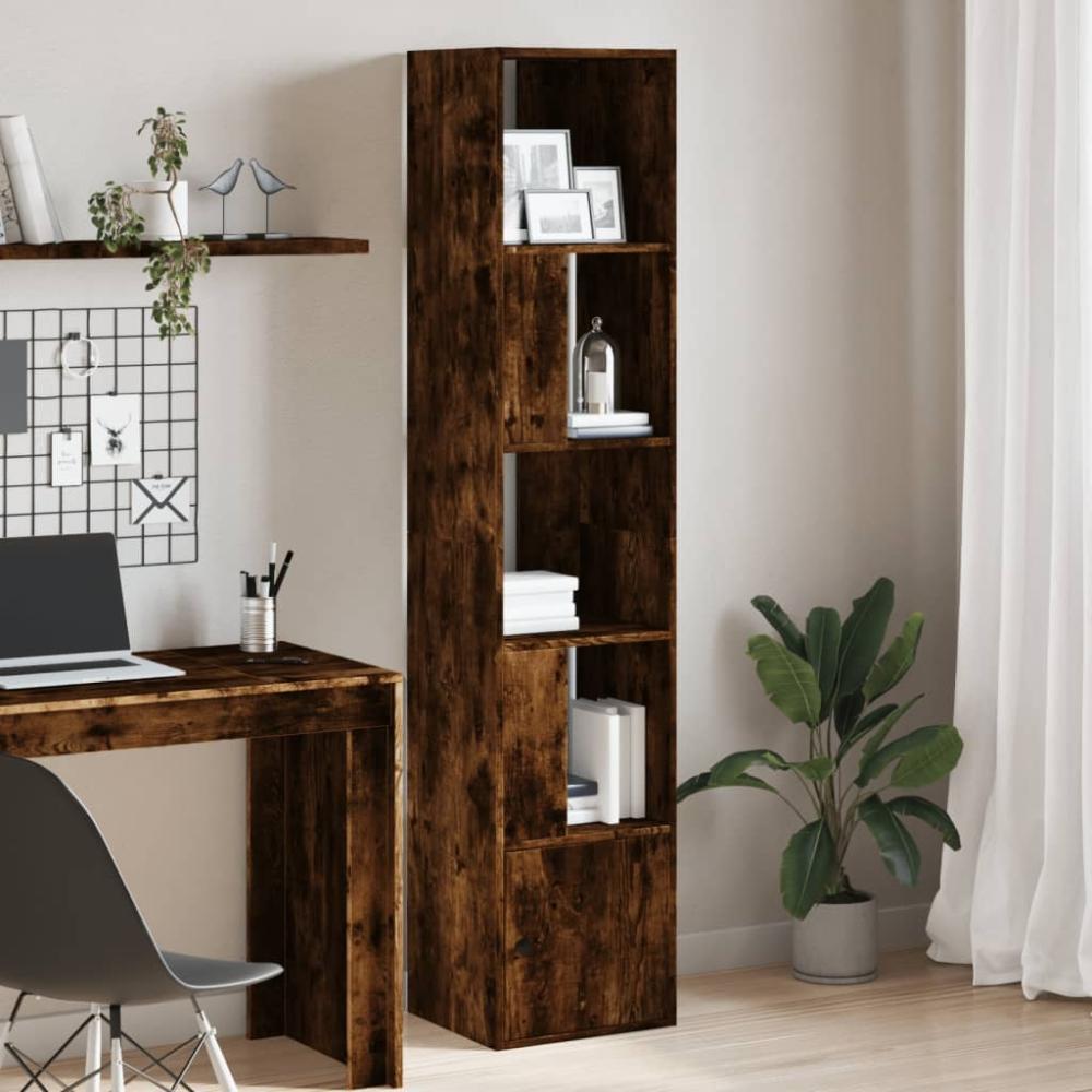 vidaXL Bücherregal Räuchereiche 40x36x189 cm Holzwerkstoff 848245 Bild 1