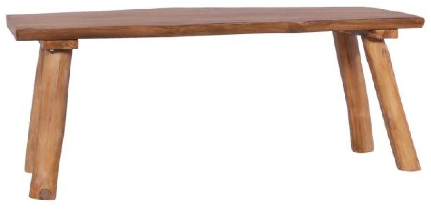 vidaXL Bank 120 cm Massivholz Teak Bild 1