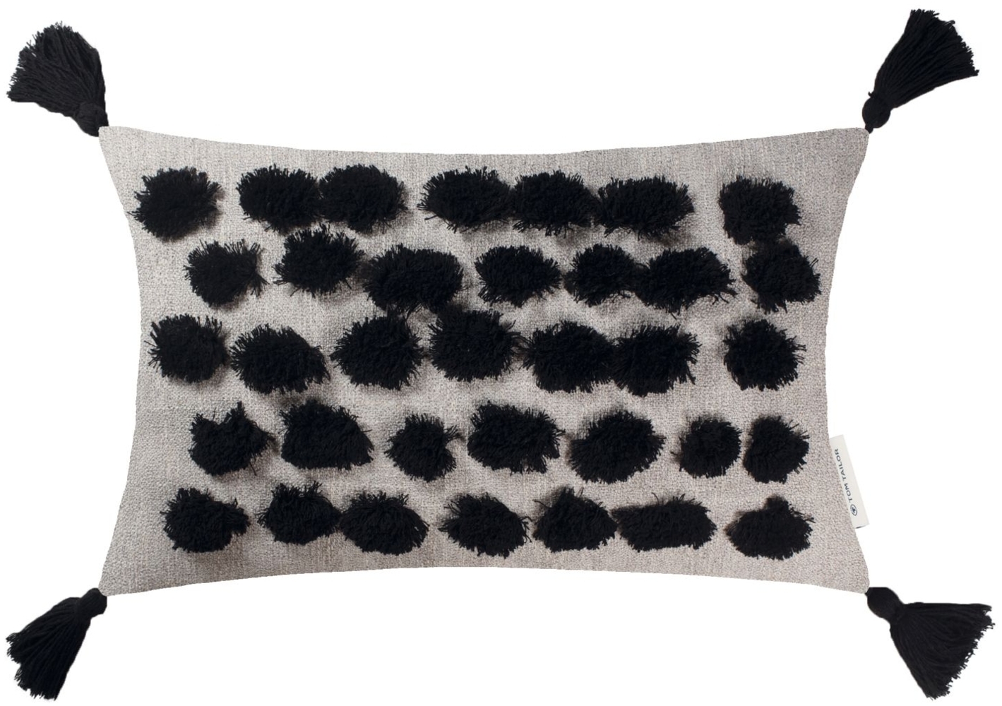 Tom Tailor Zierkissenhülle Tufted Blobs natur-schwarz 30x50cm Bild 1