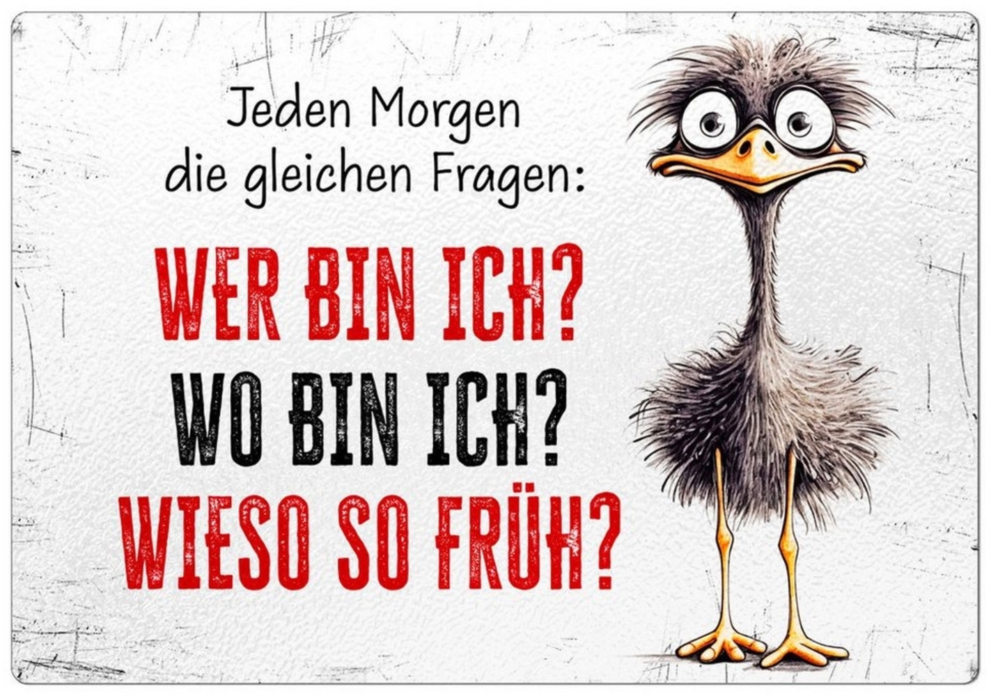 Cadouri Frühstücksbrett 'Jeden Morgen' - Glasschneidebrett mit Motiv, Frühstücksbrettchen, Glas, (1-St, 1 Schneidebrettchen mit 4 rutschhemmenden Gummifüßchen), Glasbrettchen mit strukturierter Oberfläche und abgerundete Ecken Bild 1