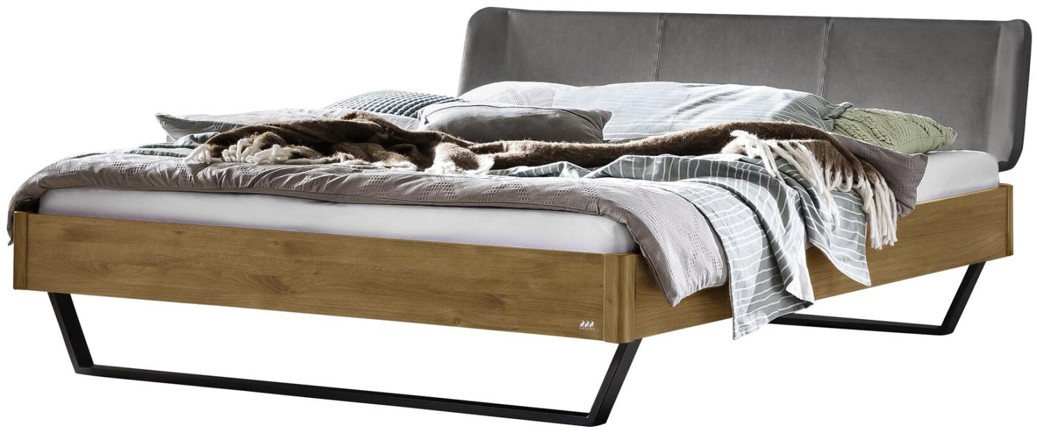Hasena Lounge Montieri 140x200 Wildeiche natur, geölt - Fusshöhe 25 cm Massivholzbett Bild 1