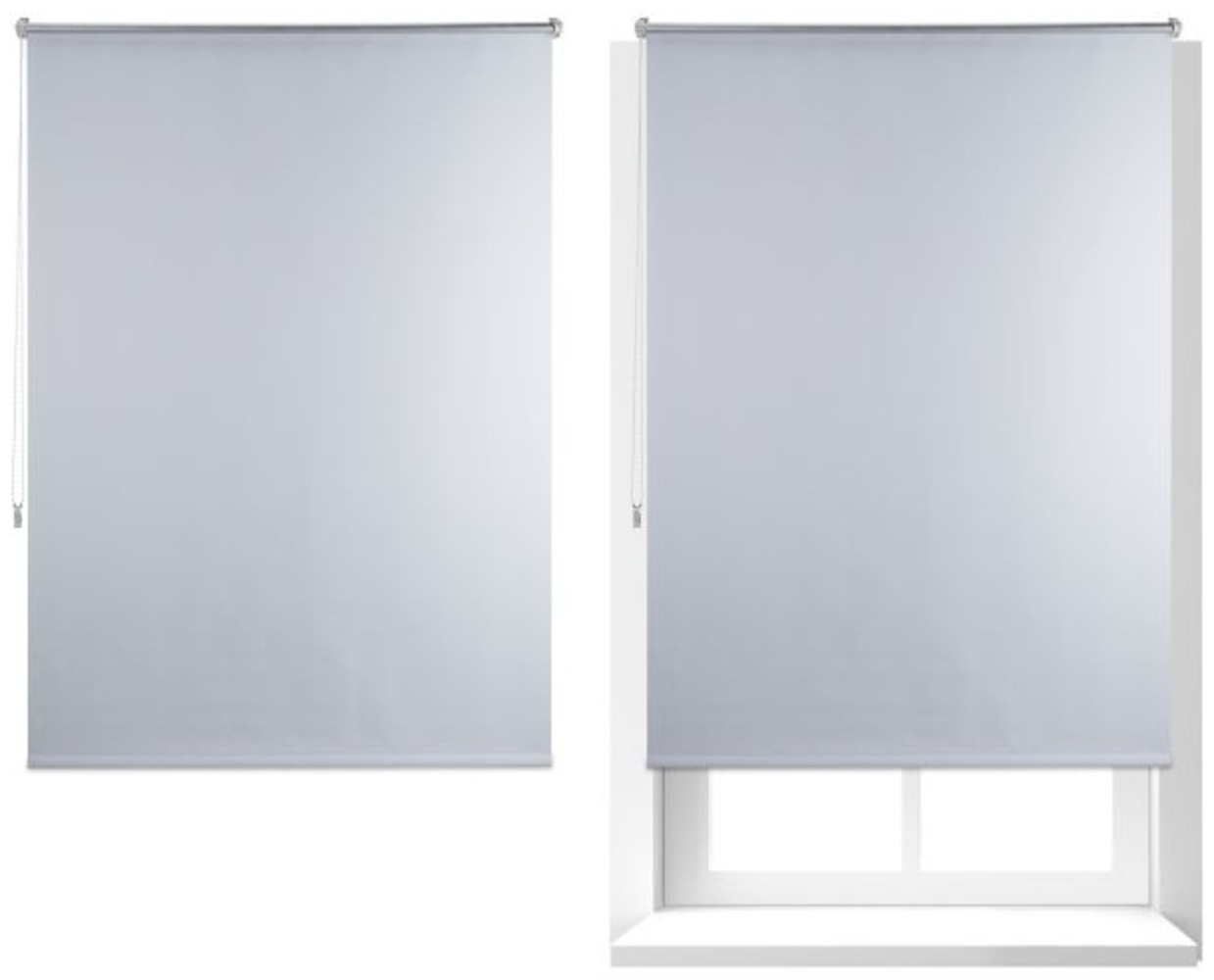 2x Thermo Verdunklungsrollo 110x160 weiß Bild 1