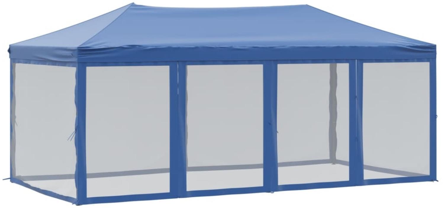vidaXL Partyzelt Faltbar mit Seitenwänden Blau 3x6 m 93549 Bild 1