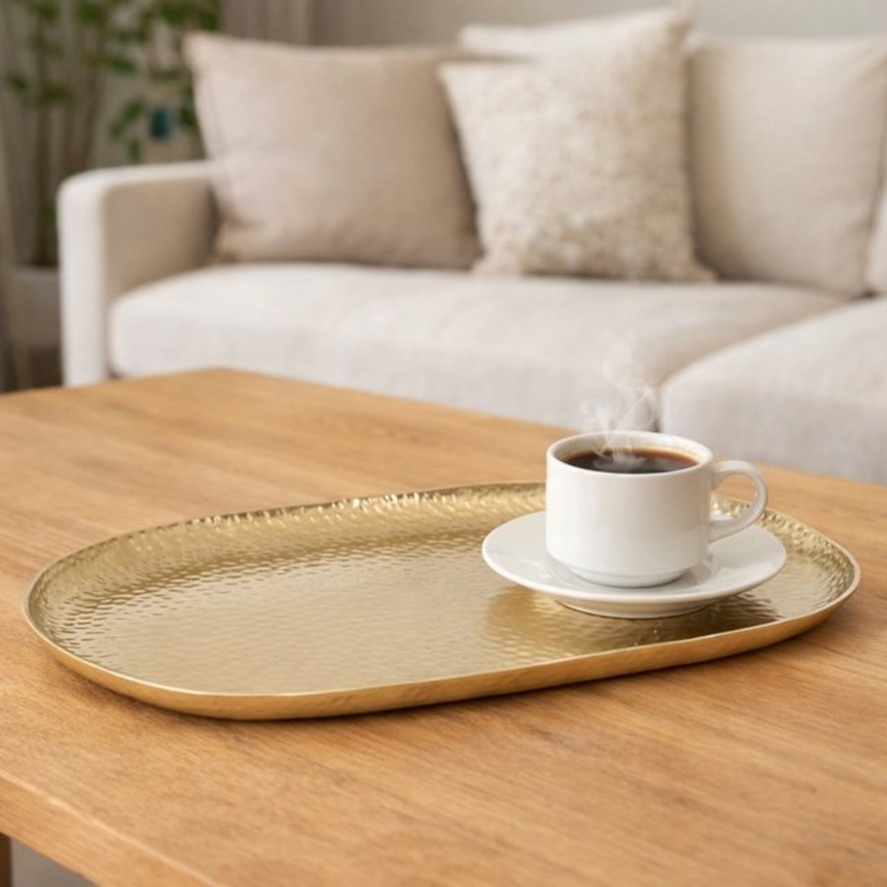 houseproud Tablett Ovale Metalltablett Bild 1