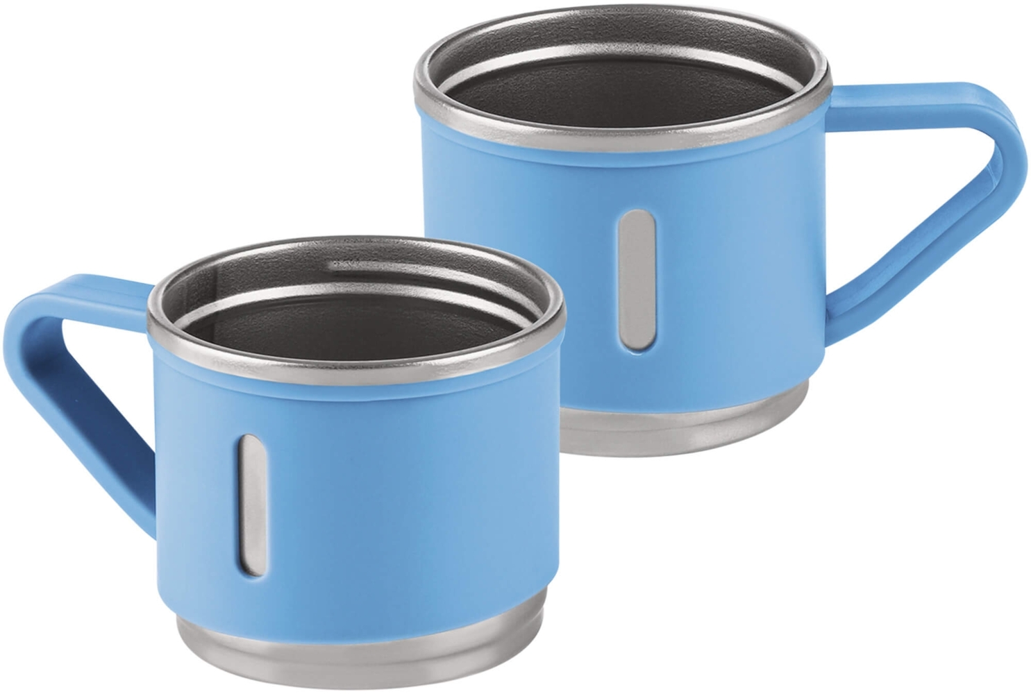 Kaffee/Espresso Becher, 2-teilig, hellblau, matt, 150 ml Bild 1