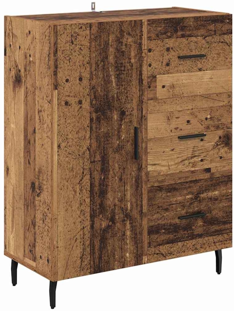 vidaXL Sideboard Altholz 69,5 x 34 x 90 cm Verbundholz und Eisen 881531 Bild 1