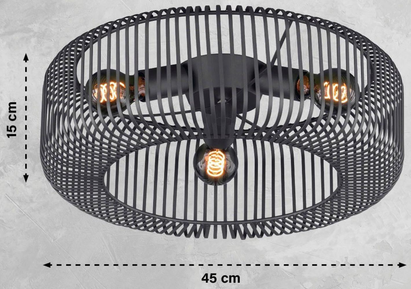 SCHÖNER WOHNEN-Kollektion Deckenleuchte Cage sandschwarz 821293 Bild 1