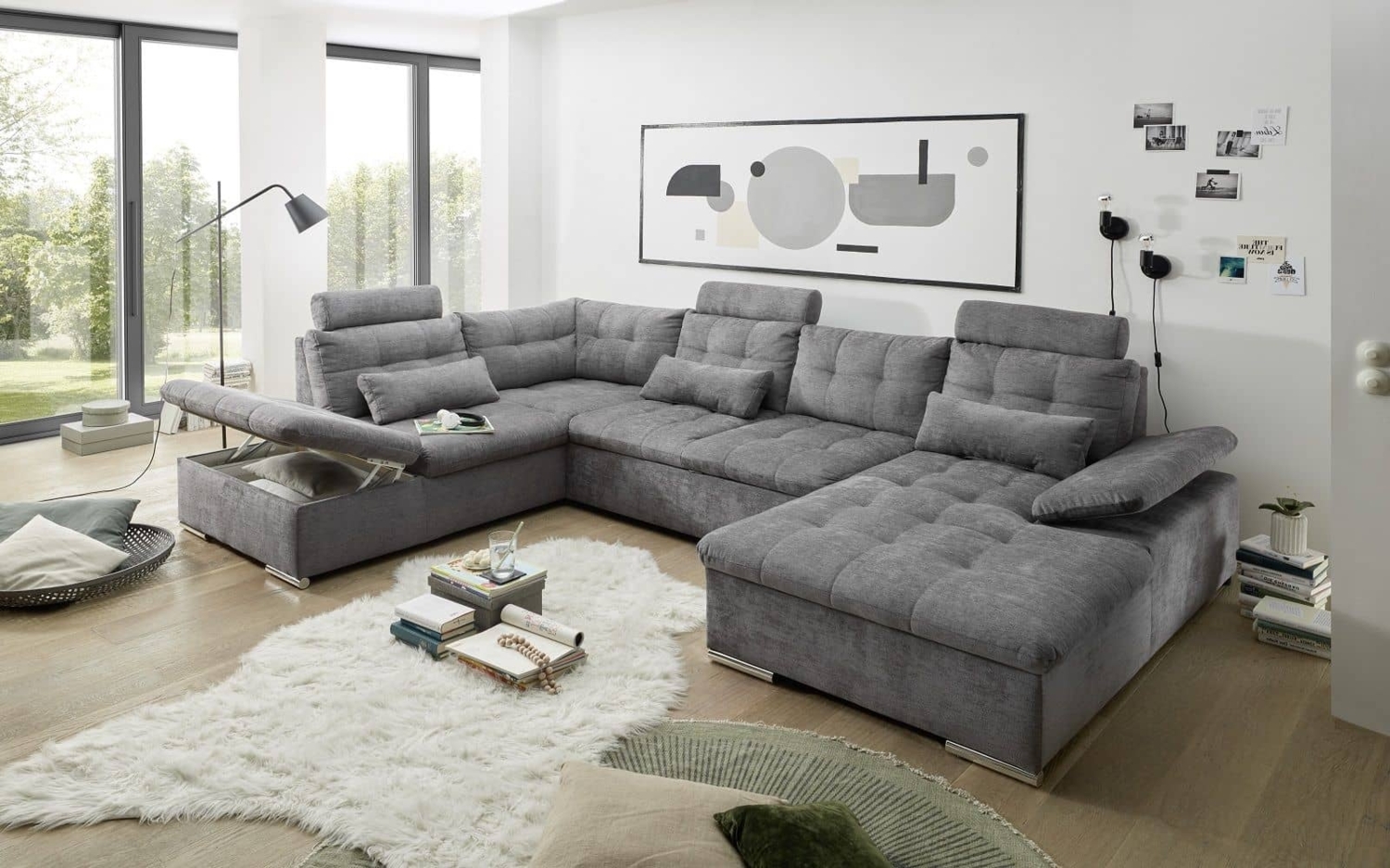 Wohnlandschaft mit Funktion BREST U Bild 1