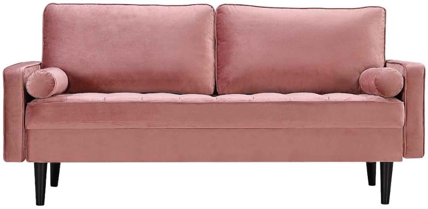 Vente-unique - Sofa 3-Sitzer - Samt - Altrosa - FLEUET Bild 1