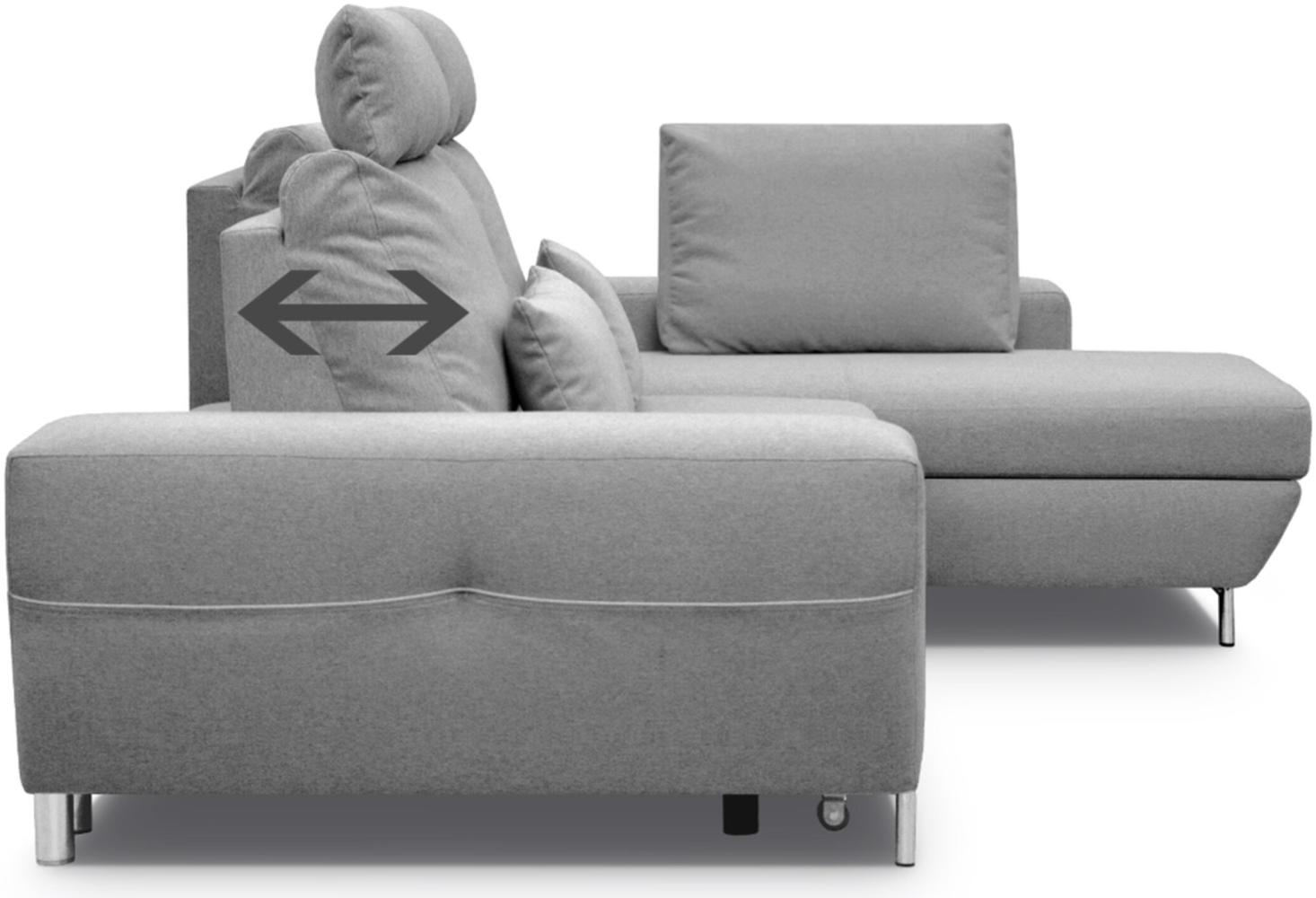 Stylefy Florence Ecksofa Velours Türkis Rechts Bild 1