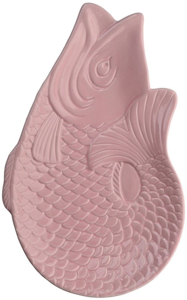 Giftcompany Speiseteller Monsieur Carafon Fisch Dekoteller sea pink 25,3x16cm Bild 1