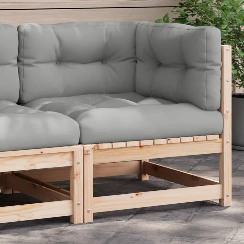 vidaXL Garten-Ecksofa mit Kissen Massivholz Kiefer 838062 Bild 1