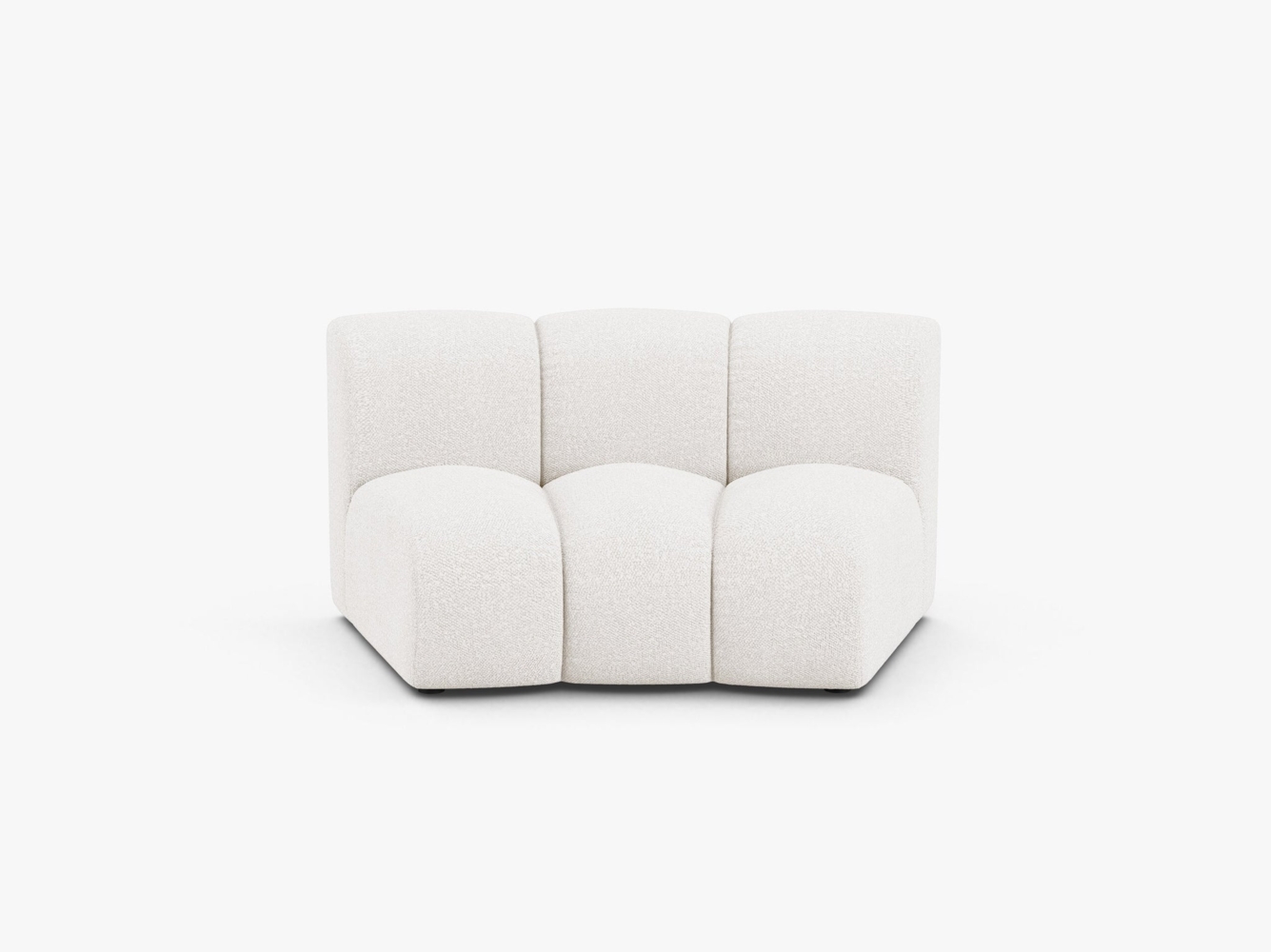 Micadoni Modul Armlos Lupine 1-Sitzer Large Boucle Baloo Weiß Bild 1