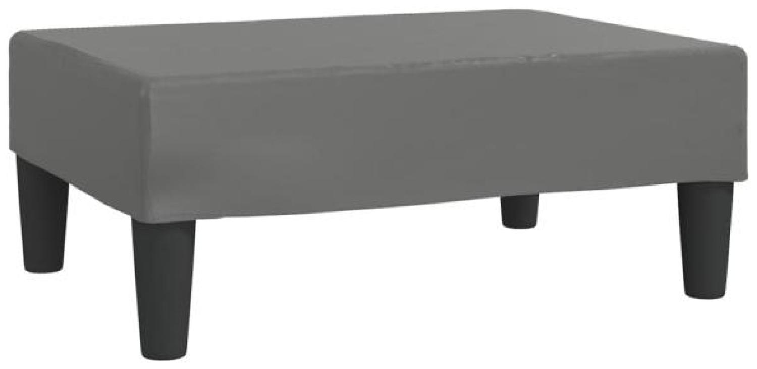 Fußhocker Grau 78 x 56 x 32 cm Kunstleder [337711] Bild 1