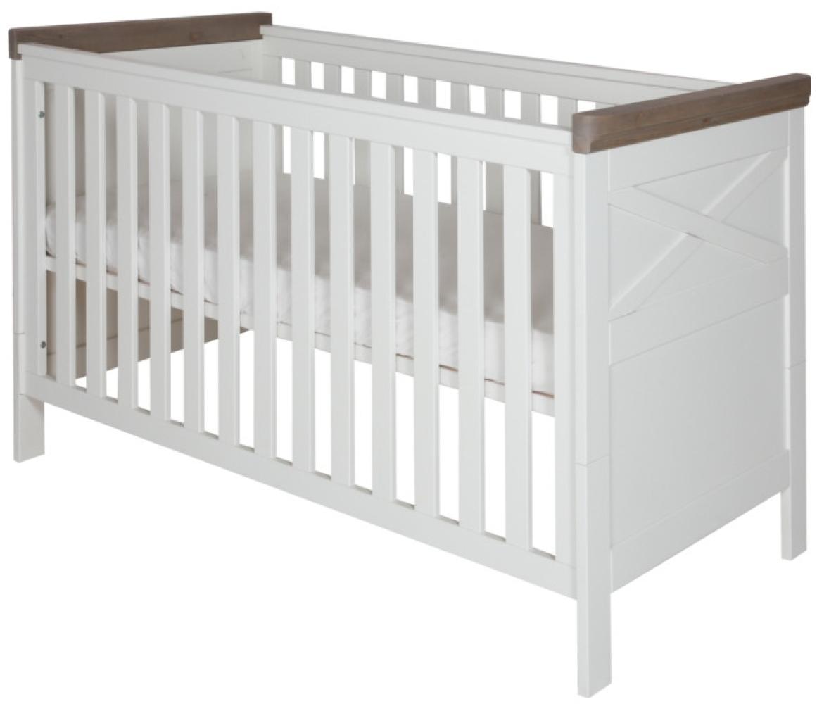 Kidsmill Savigno Babybett 70x140 cm Grau mit Kre Bild 1
