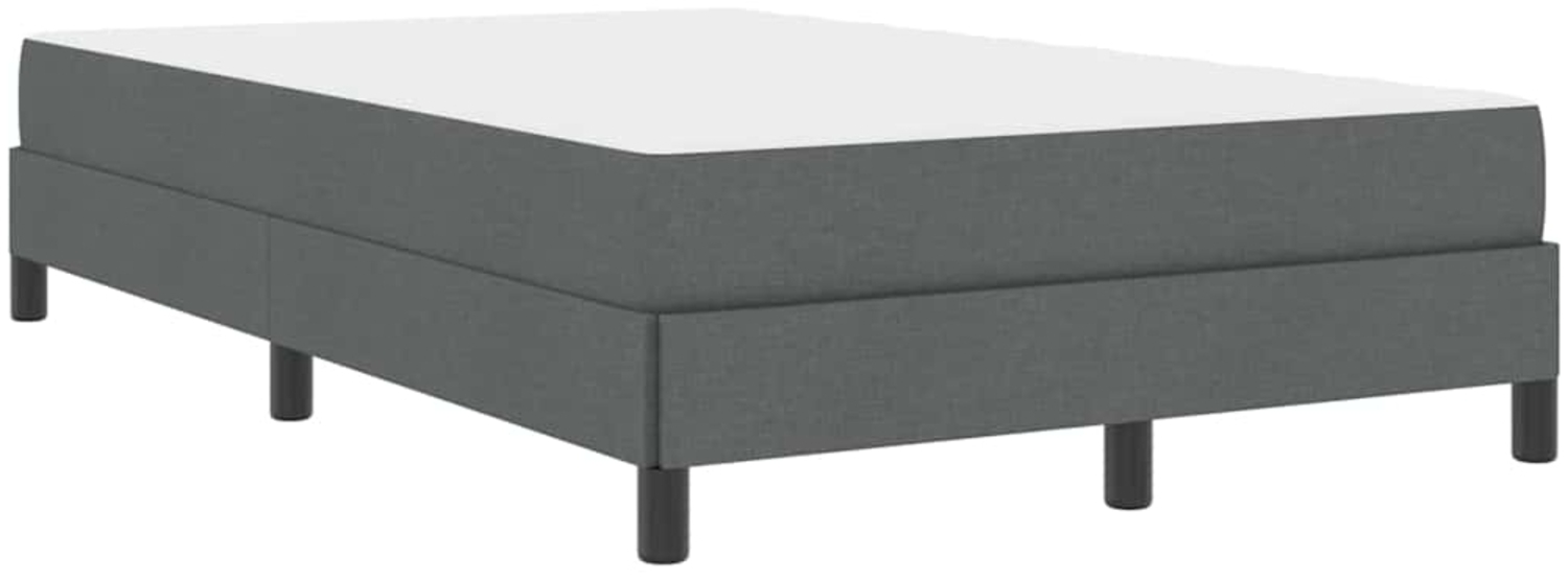 vidaXL Boxspringbett mit Matratze Dunkelgrau 120 x 190 cm Stoff 3398473 Bild 1