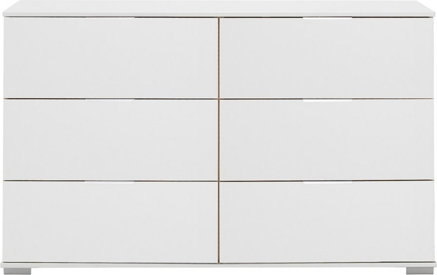 Lomadox Kommode ELSTRA-43, Schlafzimmer mit 6 Schubladen in weiß, B/H/T ca. 130/83/41 cm Bild 1