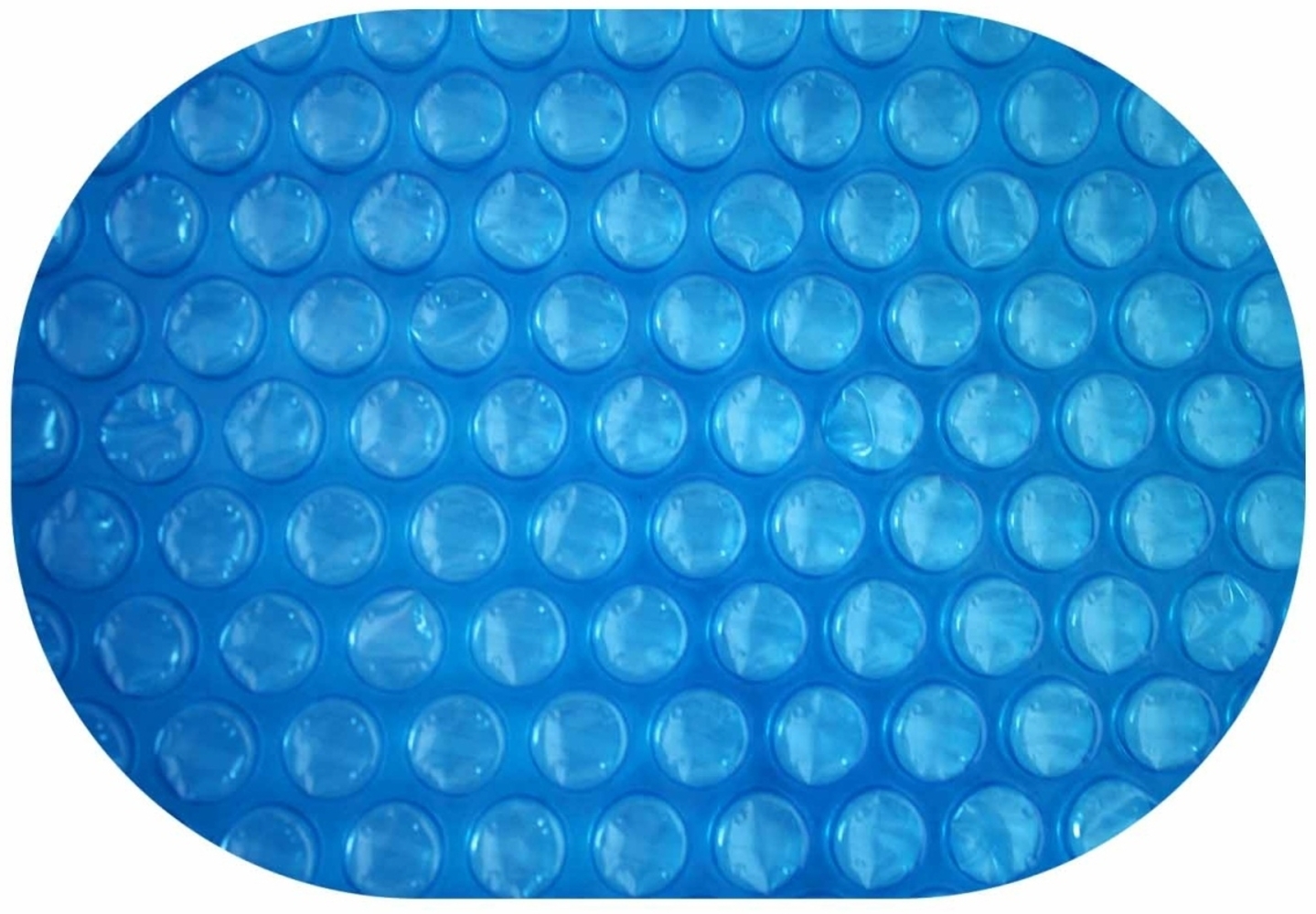 Solarplane Light Blue 300 µm Oval 630 x 360 cm Erwärmung Solarfolie Pool Bild 1