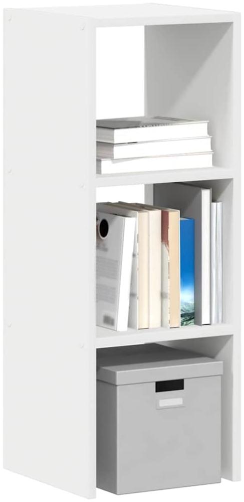 vidaXL Bücherregal Stapelbar Weiß 30x30x80 cm Holzwerkstoff 858803 Bild 1