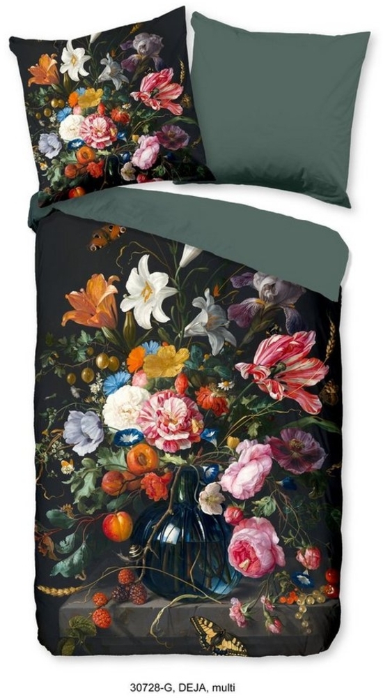 good morning Bettwäsche Renforcé Bettwäsche 155 X 220 cm + 1- 80 X 80 cm Deja bunt flowers, Baumwolle, 2 teilig, bettwäsche 155x220 baumwolle sale warm weihnachten 155x220 bettbezug Bild 1