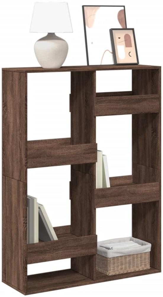 vidaXL Bücherregal 100x33x135 cm Holzwerkstoff, Braune Eiche Bild 1