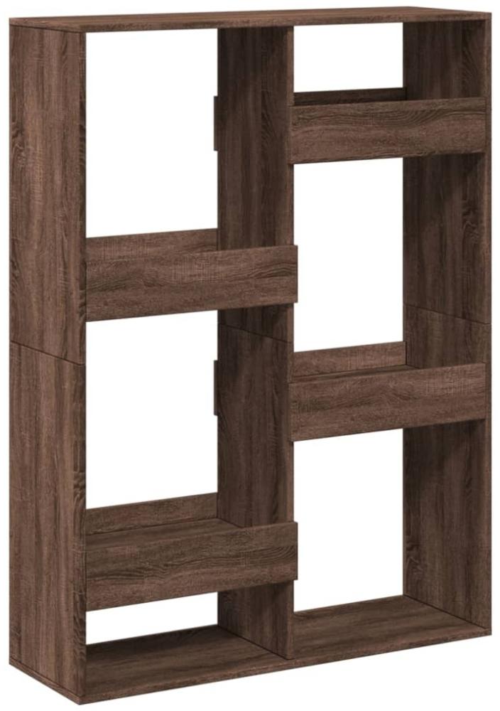 vidaXL Bücherregal 100 x 33 x 135 cm Holzwerkstoff, Braune Eiche Bild 1