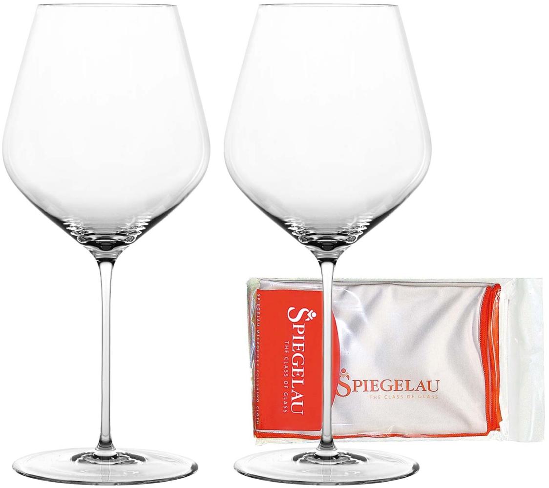 Spiegelau Hi-Lite Burgunderglas 734 ml 2er Set + Poliertuch Bild 1