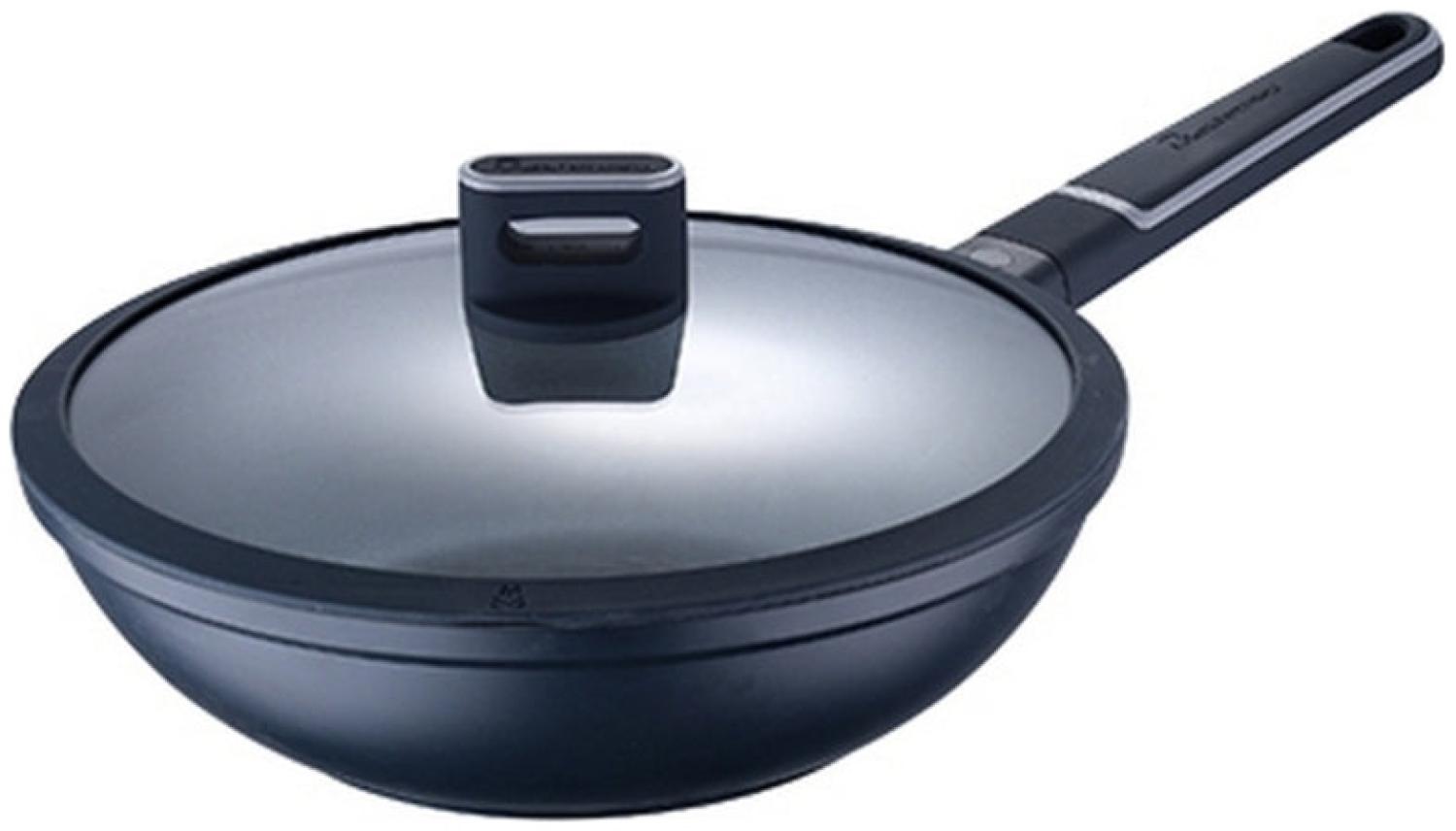 Wok Pfanne Masterpro Indigo Schwarz Aluminium (Ø 28 Cm) Bild 1