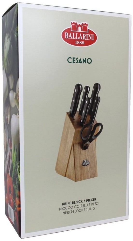 BALLARINI 18630-007 Messerblockset 7-tlg, Natur Bild 1