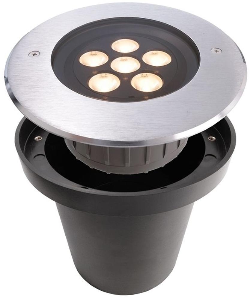 Deko Light HP I WW Bodeneinbaustrahler Außen LED silber IP67 540lm 3000K >80 Ra 20° Modern Bild 1