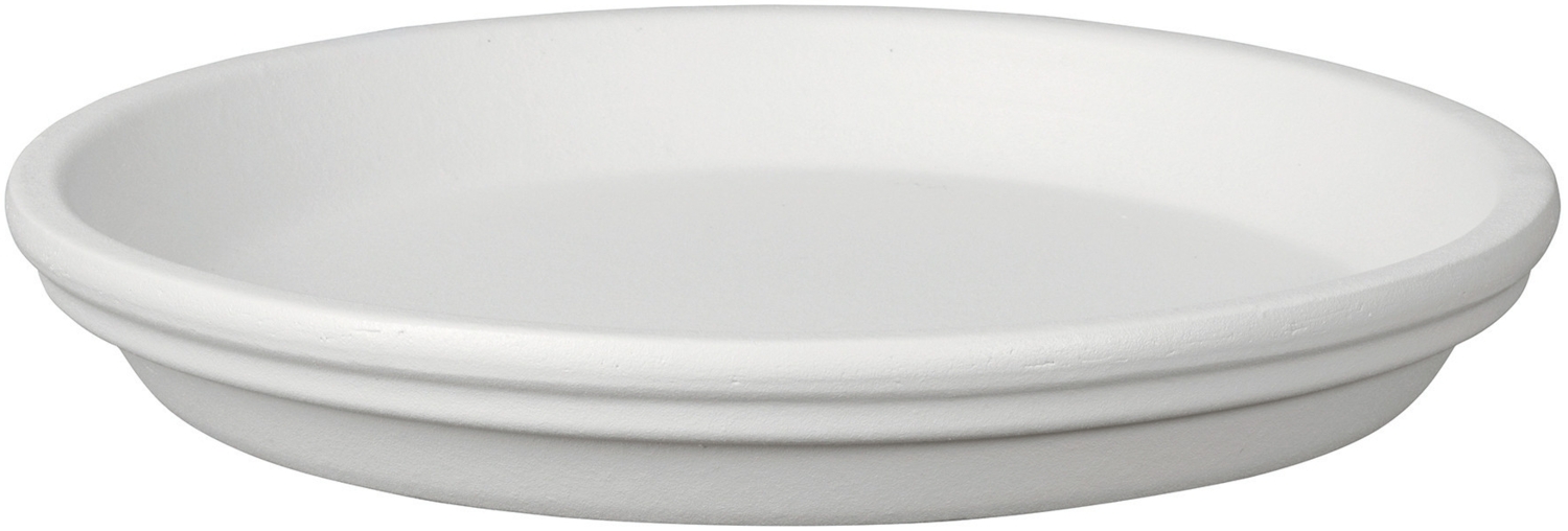 Bigband Untersetzer Ø 23 cm Terrakotta weiß Bild 1