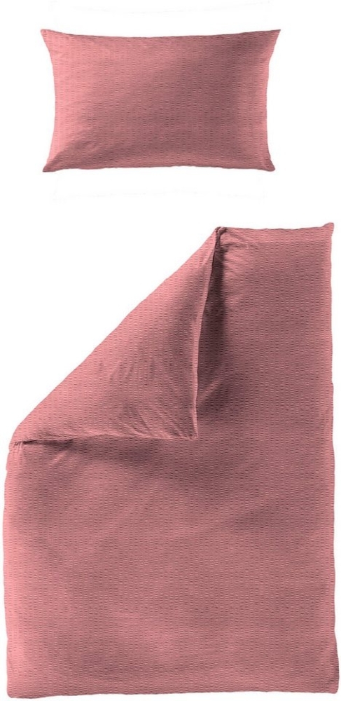 BIERBAUM Bettwäsche Chic Uni, Seersucker, 2 teilig, Schickes Unidesign: Modern und elegant für jedes Schlafzimmer Bild 1