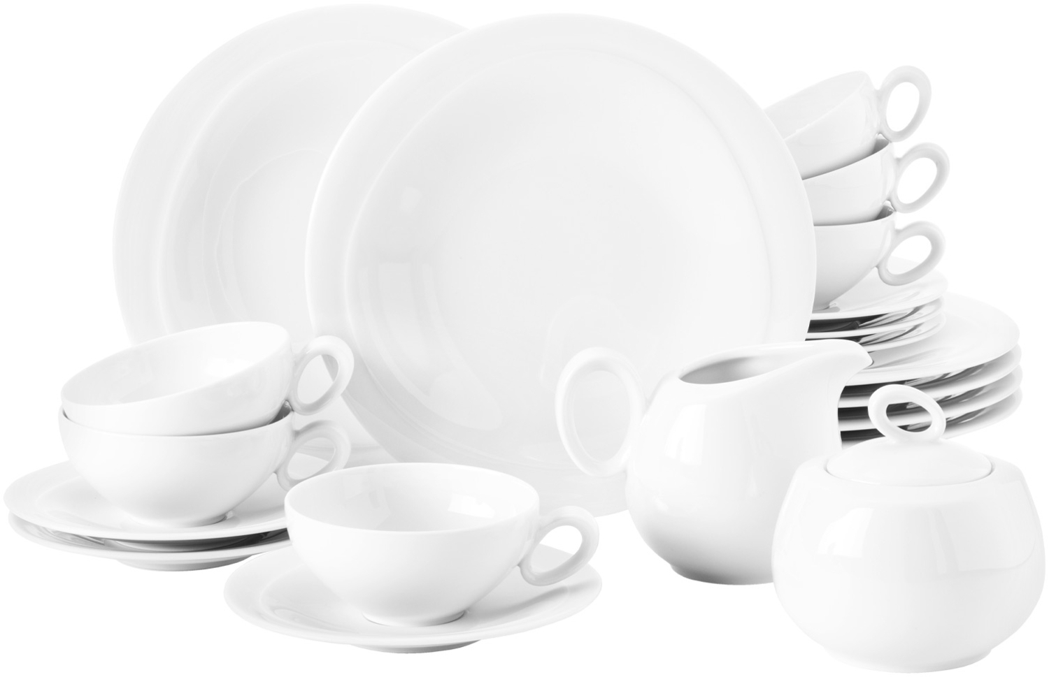 Seltmann Weiden Trio Weiß Teeservice 20-teilig Bild 1